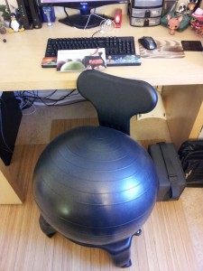 Balance
Ball Chair and
manual